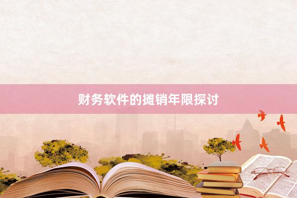 财务软件的摊销年限探讨